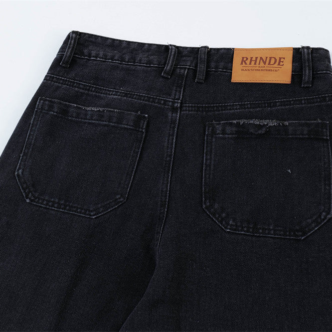 Multi-Pocket Workwear Denim