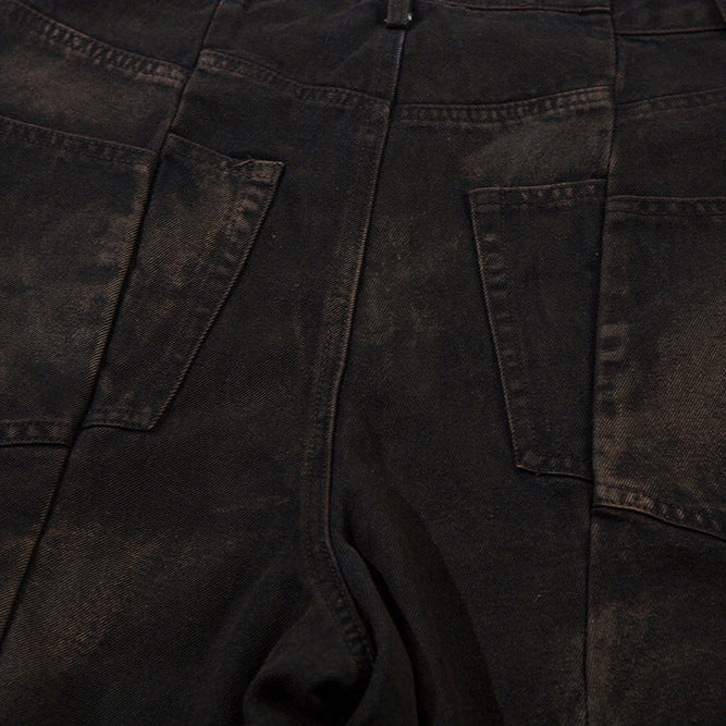 Waste Soil Spray Painting Denim