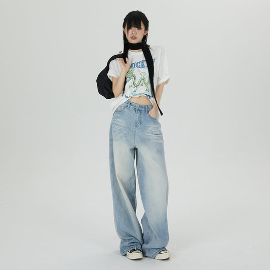 Mop High-Waist Loose Fit Jeans