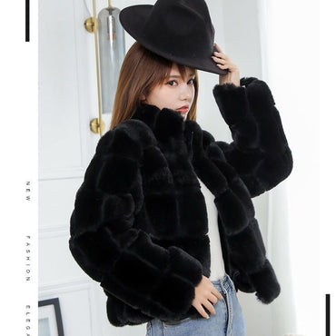 Imitation Fur Rex Rabbit Fur Coat