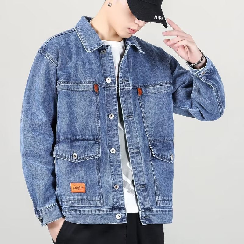 Smoky Gray Vintage Denim Jacket