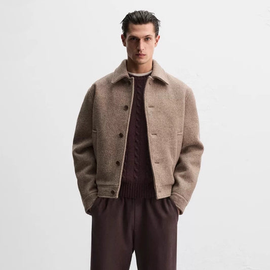 Wool Button-Up Jacket