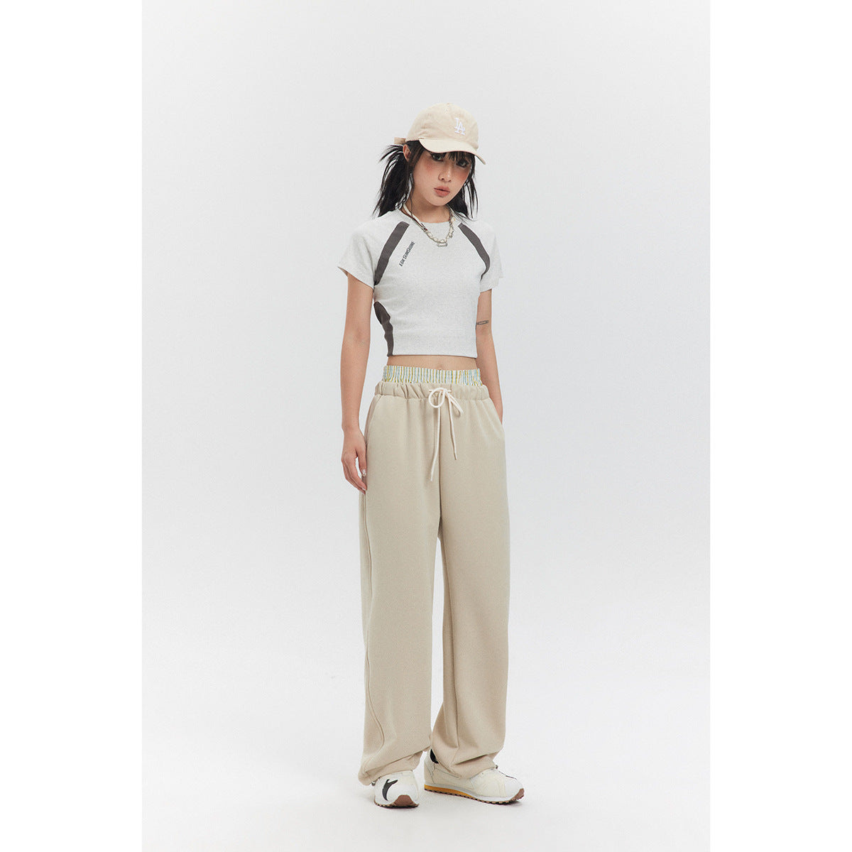 Retro 3D Cutting Casual Sweatpant