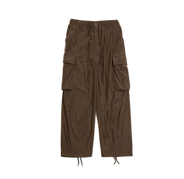 Retro Corduroy Workwear Pants