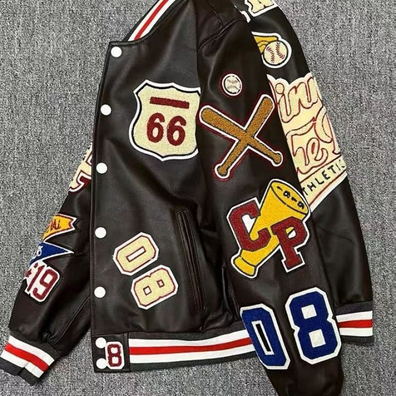Leather Bomber Jacket