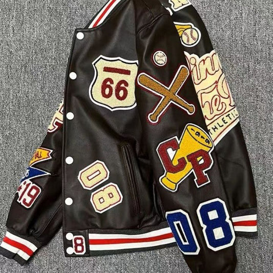 Leather Bomber Jacket