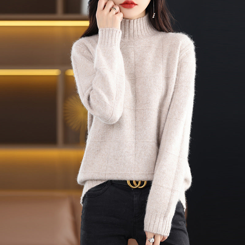 High Collar Short Knitted Sweaters