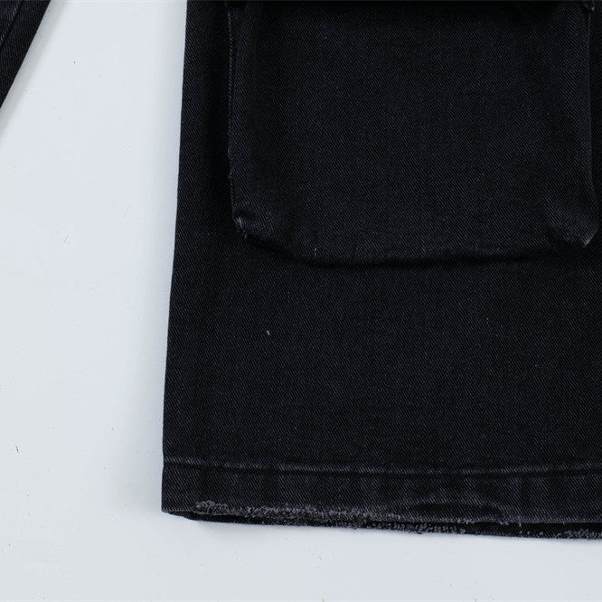 Multi-Pocket Workwear Denim