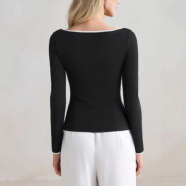 SlimColorblock Long Sleeve Top