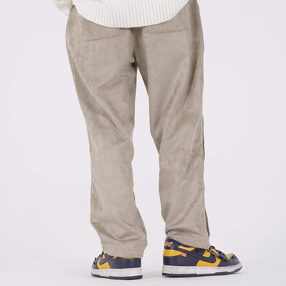 Embroidered Velvet Sweatpants