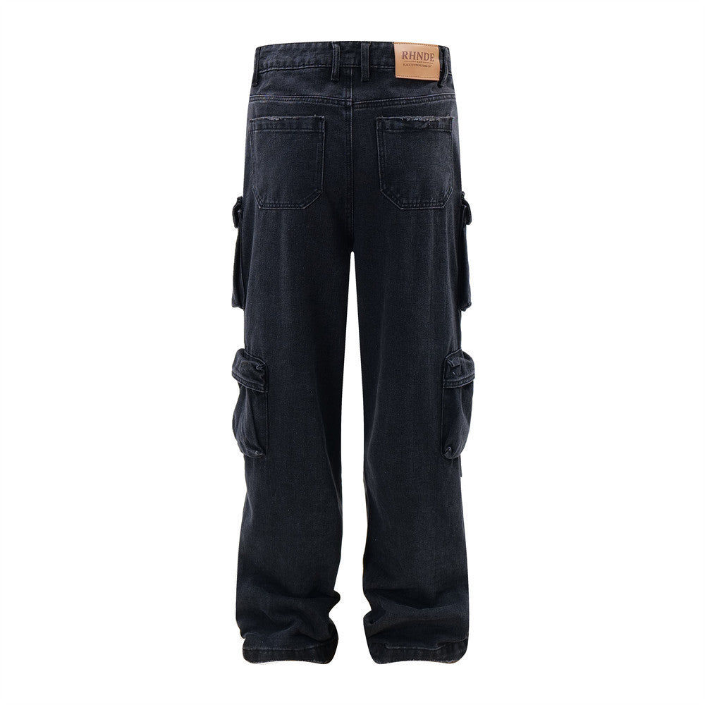 Multi-Pocket Workwear Denim