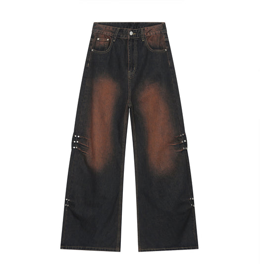 Wide Leg Mopping Jeans