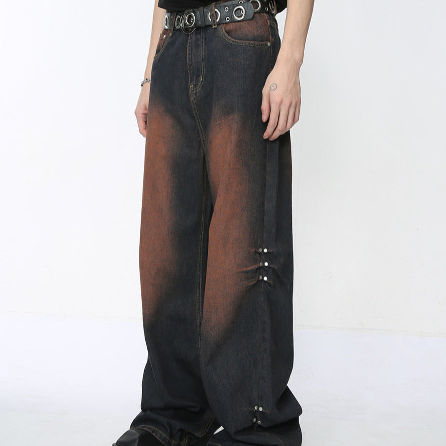 Wide Leg Mopping Jeans