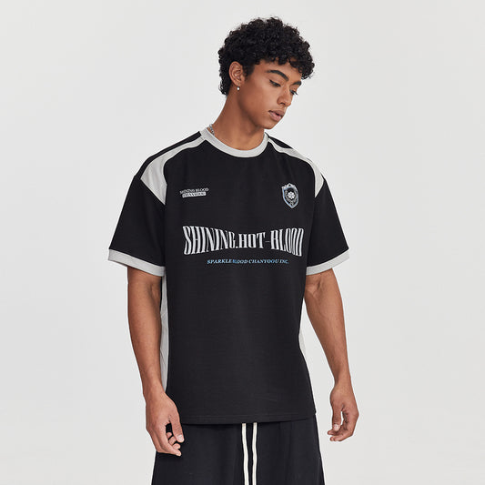 Contrast Emblem Graphic Tee