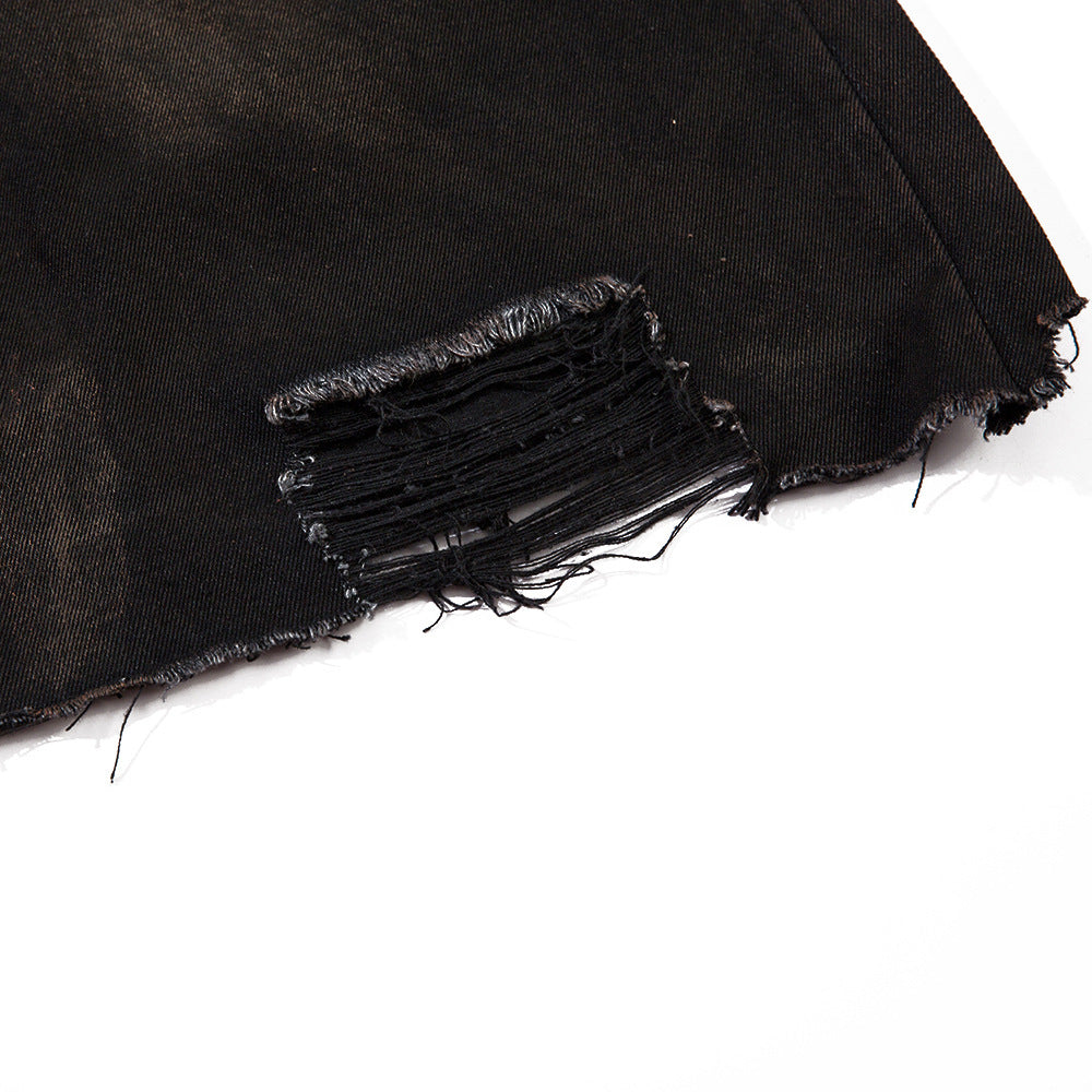 Waste Soil Spray Painting Denim
