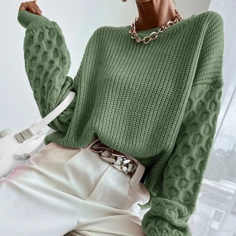 Pullover Knitting Round Neck Sweaters