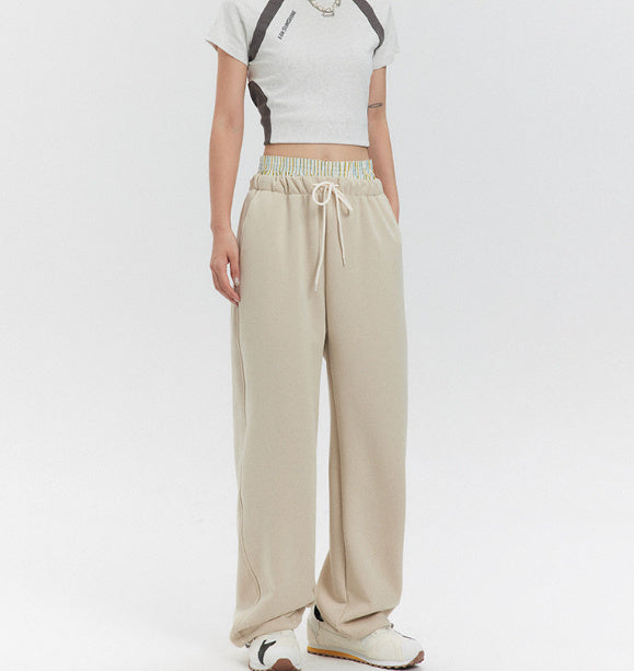 Retro 3D Cutting Casual Sweatpant