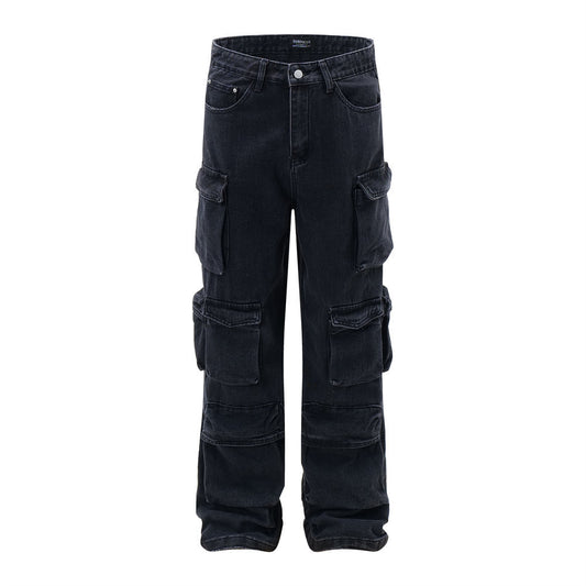Multi-Pocket Workwear Denim