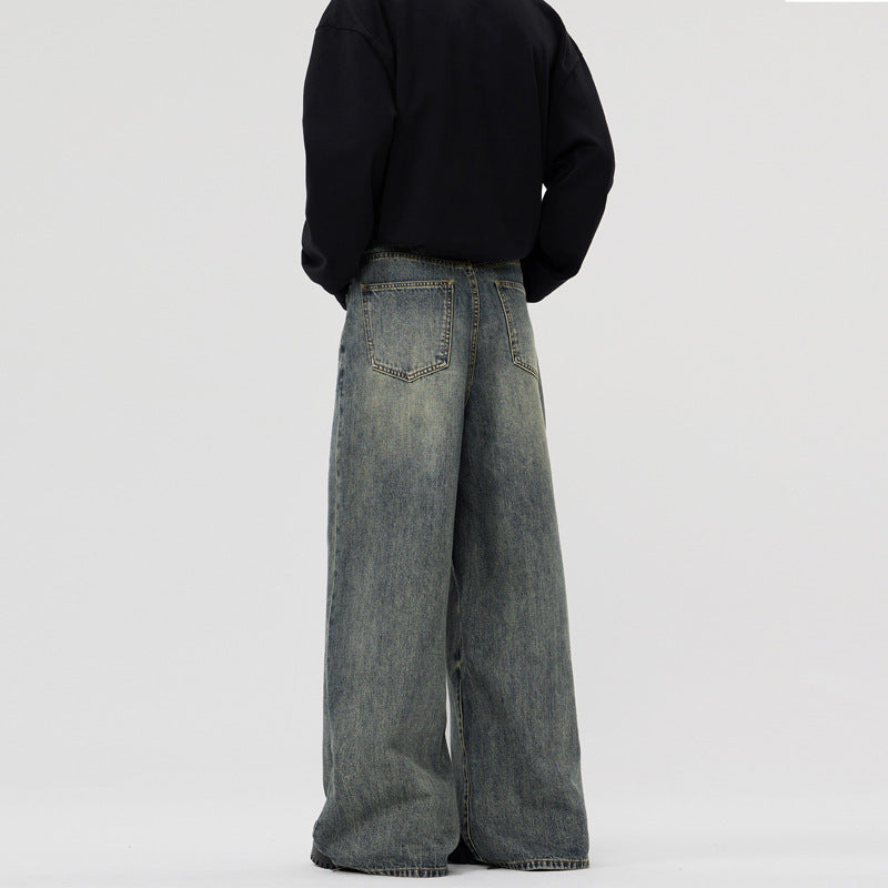 Casual Straight-leg Wide Leg Jeans