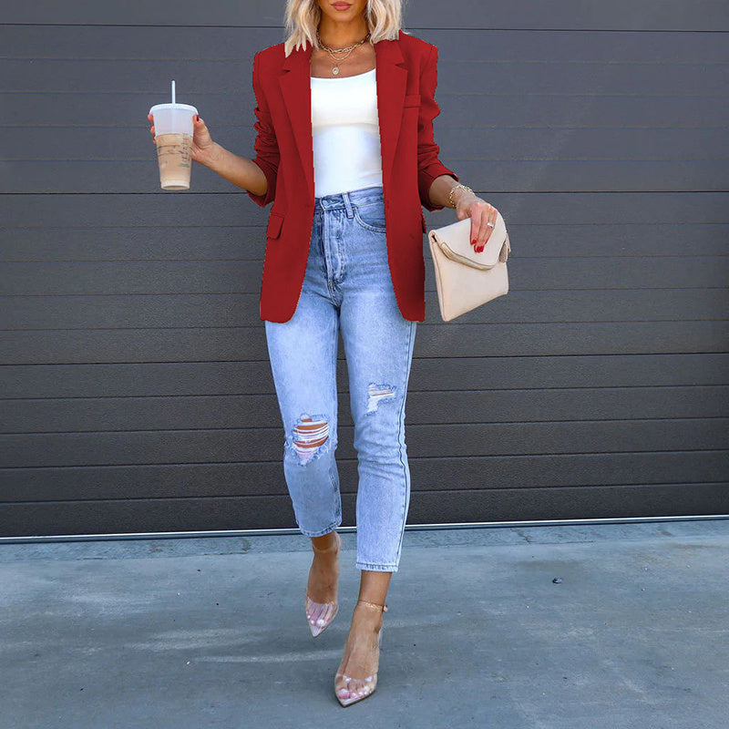 Open Front Jacket Blazer