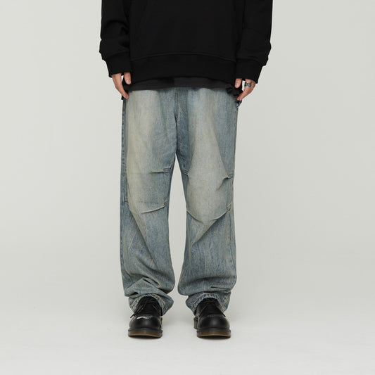 Light Wash Grey Denim Baggy