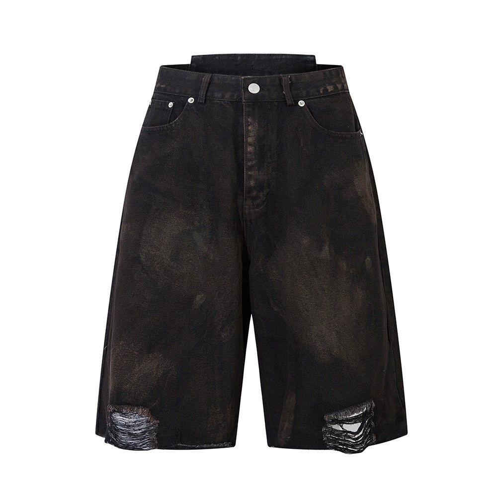 Waste Soil Spray Painting Denim
