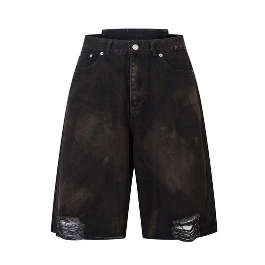 Waste Soil Spray Painting Denim