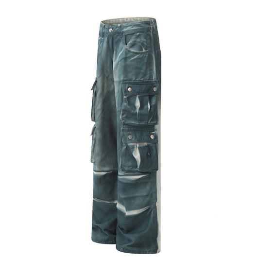 Hand Painted Paint Loose Denim