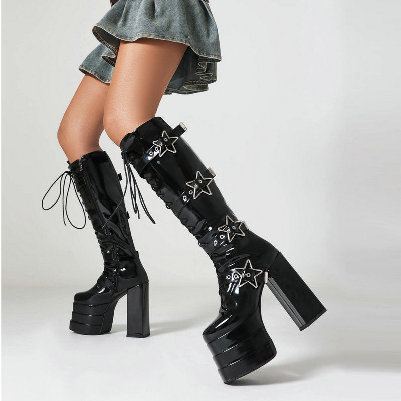 Five-pointed Star Lace-up