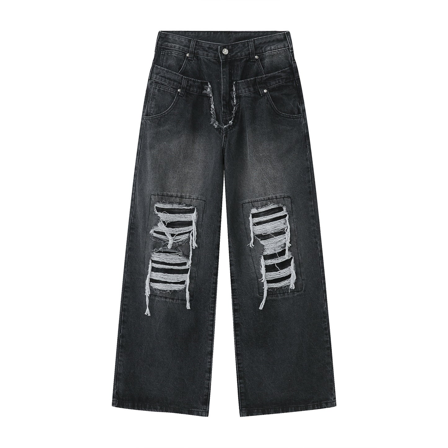 Loose Fitting Wide Leg Jeans