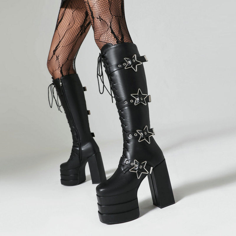 Five-pointed Star Lace-up