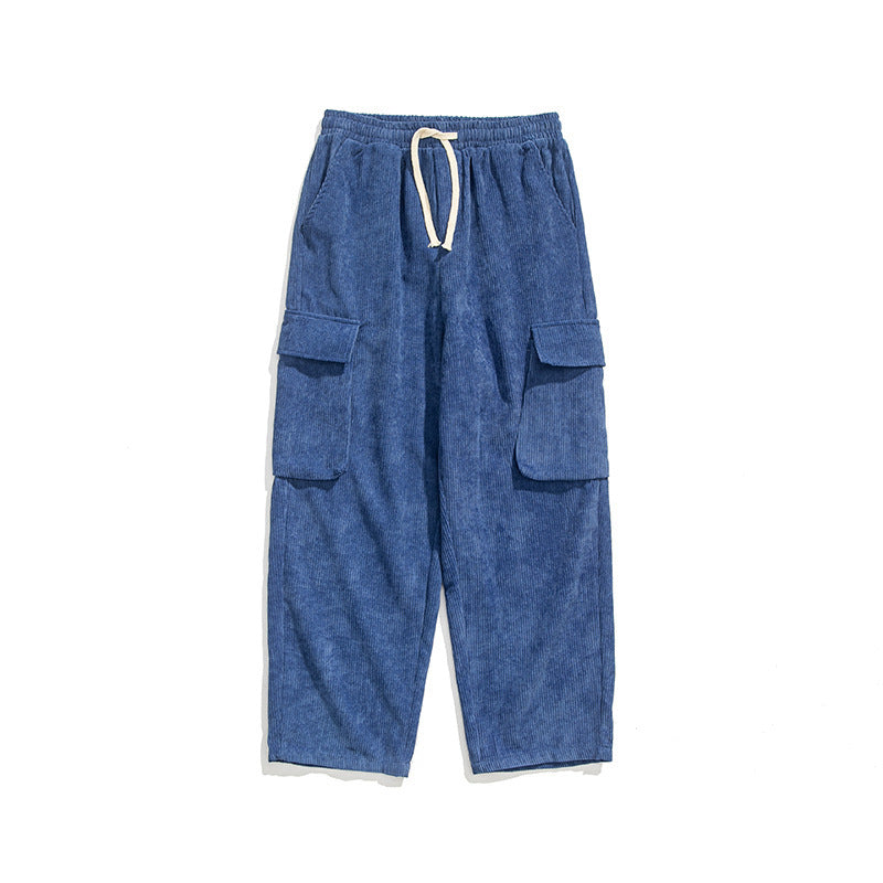 Workwear Loose Straight Corduroy Pants