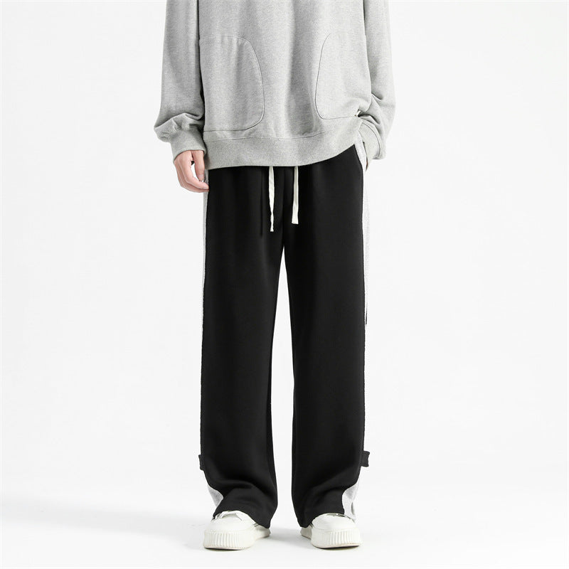 Patchwork Split Track Sweatpant