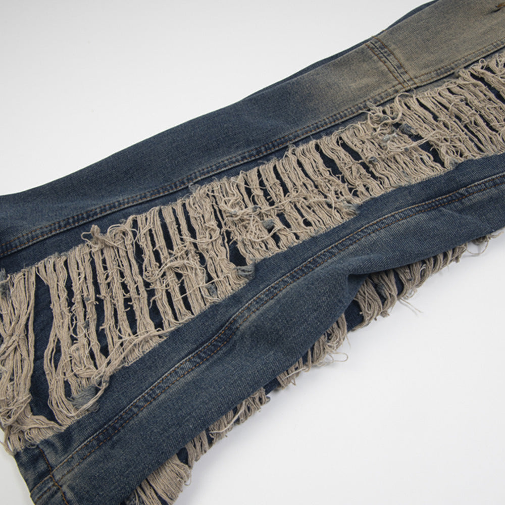 Ripped Denim Trousers
