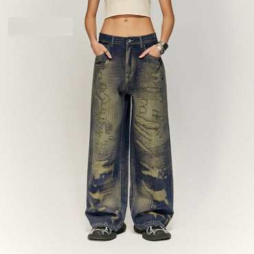 Street Fashion Printed Denim