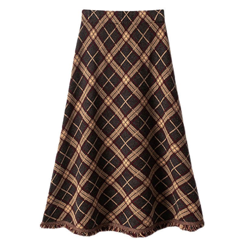 Big Hem Wool Midi Dress