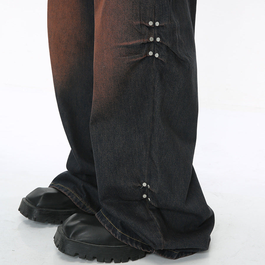 Wide Leg Mopping Jeans