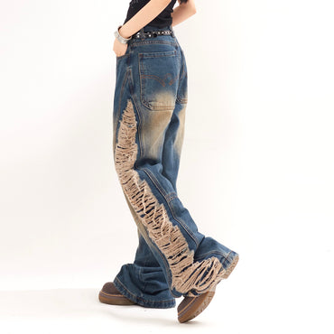 Ripped Denim Trousers