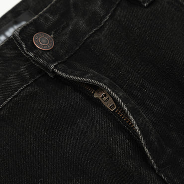 Retro Tattered Jeans Denim