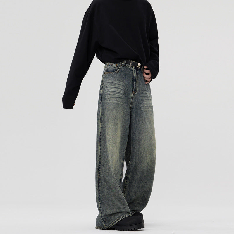 Casual Straight-leg Wide Leg Jeans