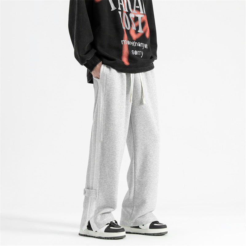 Patchwork Split Track Sweatpant