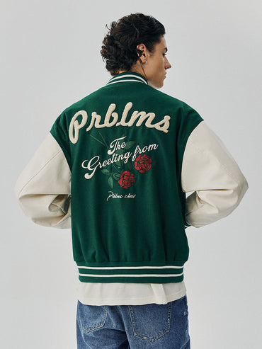 Embroidered Baseball Jacket