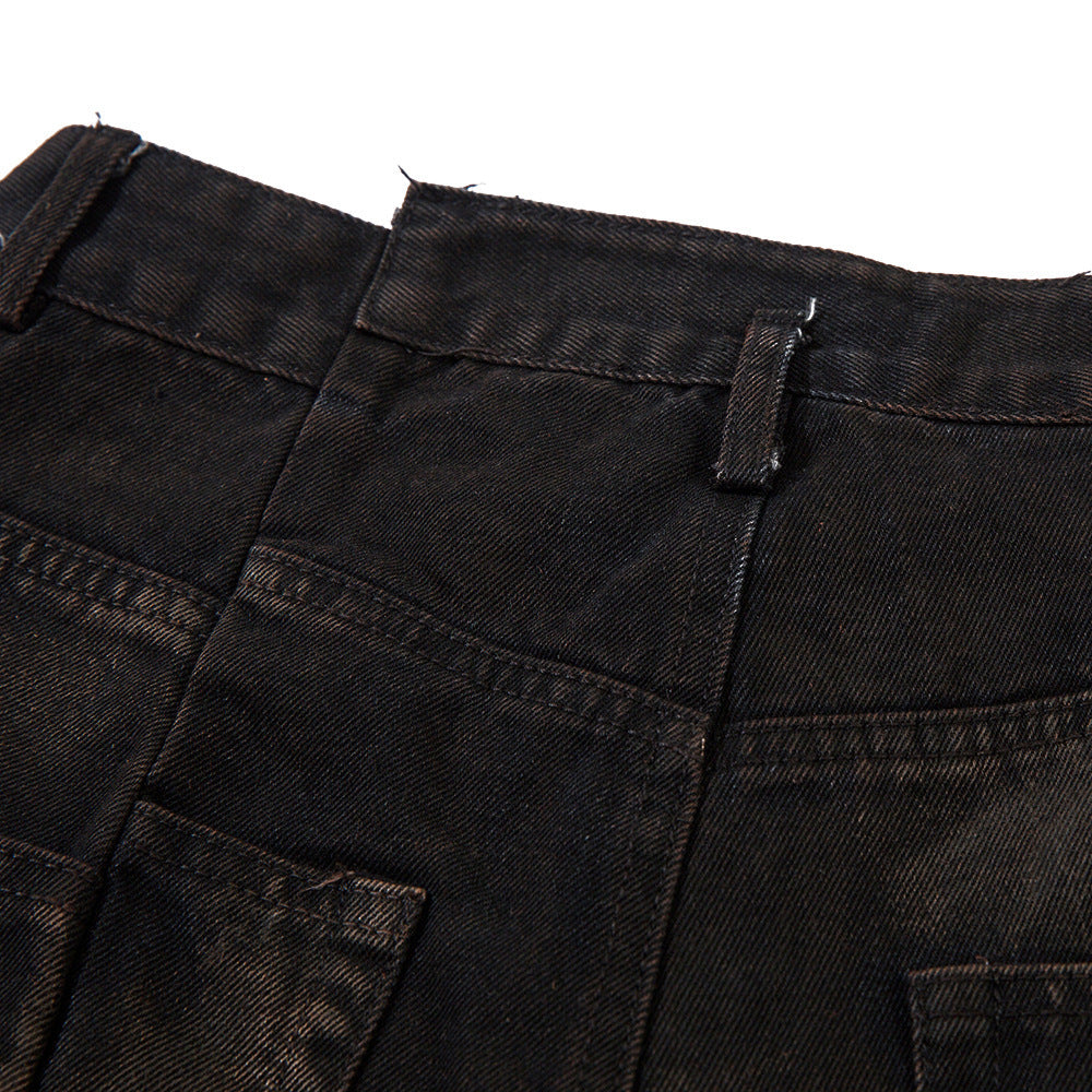 Waste Soil Spray Painting Denim