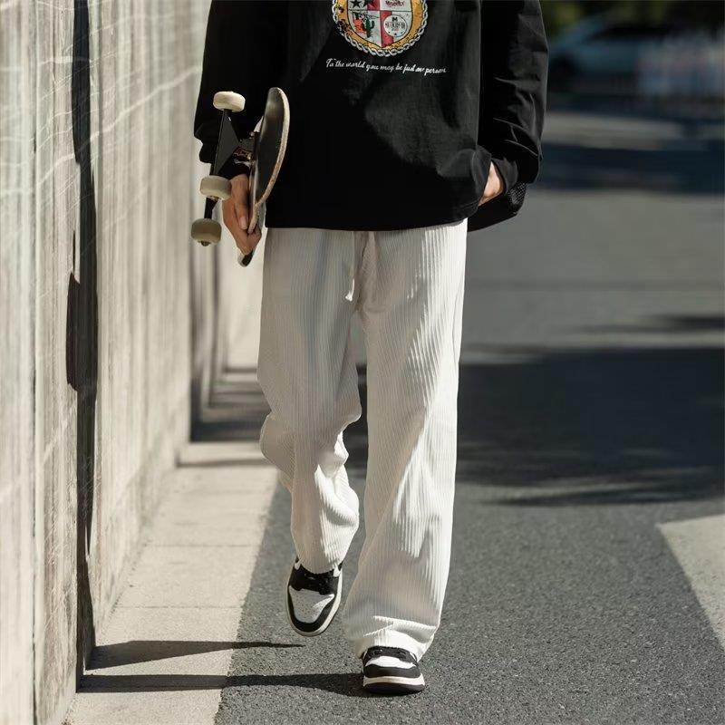 Loose Leisure Corduroy Pants