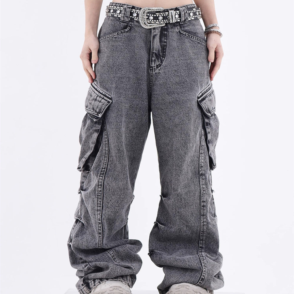 Wide Leg Straight Jeans