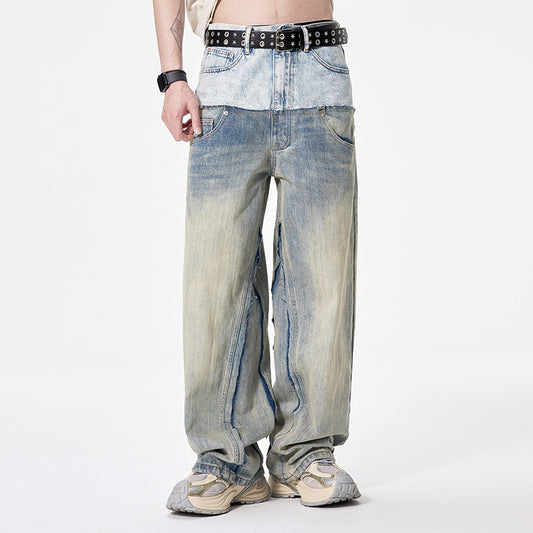 Loose Wide Leg Straight Denim