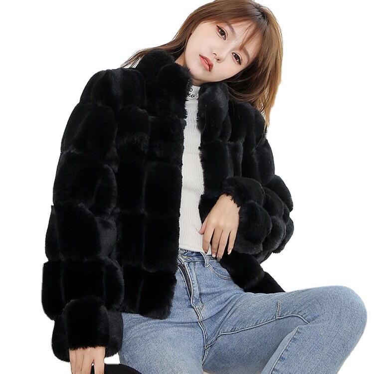 Imitation Fur Rex Rabbit Fur Coat