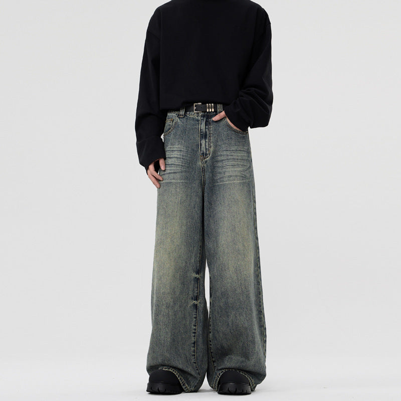 Casual Straight-leg Wide Leg Jeans
