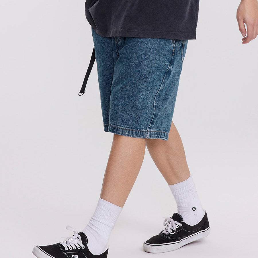Retro Dark Denim Shorts