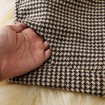 Houndstooth Midi Skirt